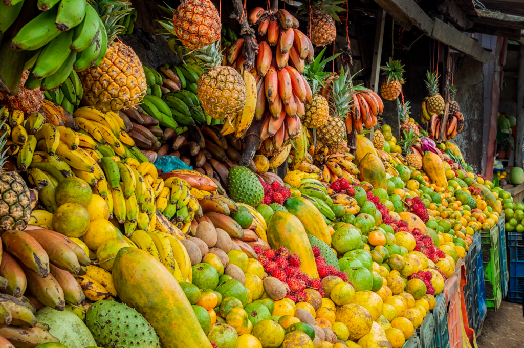 Visit the fruit market - berastagi