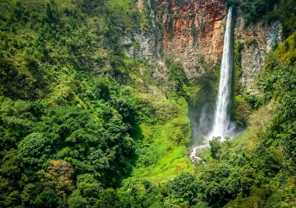 waterfalls in Lake Toba